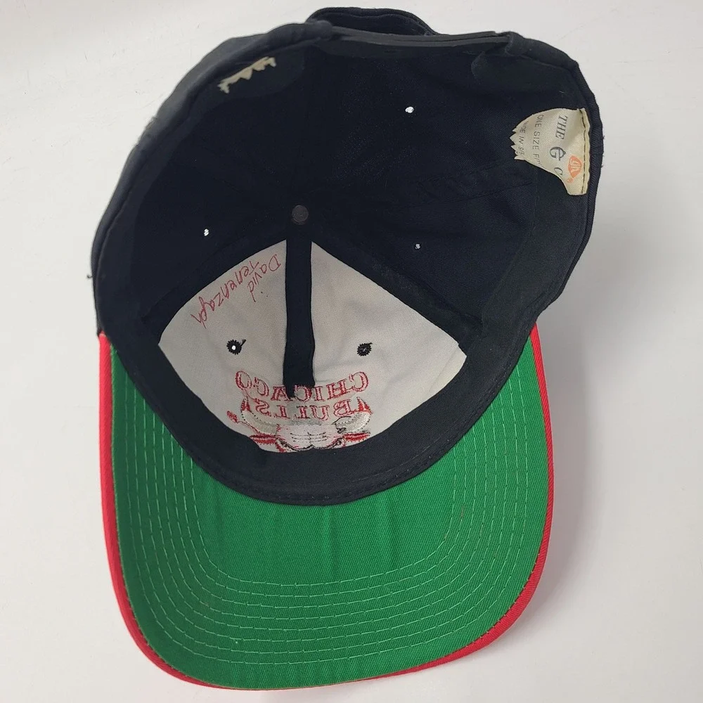 Vintage Chicago Bulls Hat Snapback‎ The G Cap Black Red NBA Basketball 90s Men